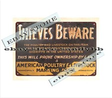 THIEVES BEWARE LIVESTOCK