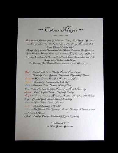 Colour magic wicca - , pagan