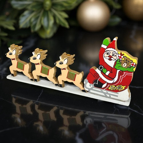 Vintage 70s emson wooden - wooden, santa