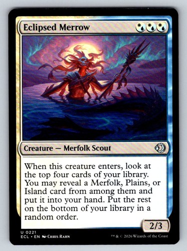 Eclipsed merrow 221 lorwyn - eclipsed,