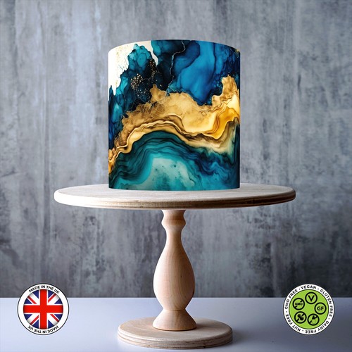 Navy blue sapphire - navy, goldfantasy