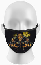 Darkwear Reaper Face Mask Washable Breathable Reusable Goth Game Over Skull Mask