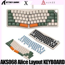 ATTACK SHARK AKS068 Alice Layout 60% Wired Mechanical Gaming Keyboard Gasket RGB