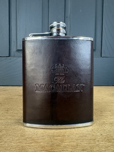 Macallan leather wrapped hip - macallan,