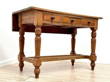 Antique French pine drop leaf