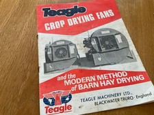 1970’S TEAGLE CROP DRYING FANS SALES BROCHURE AS SHOWN