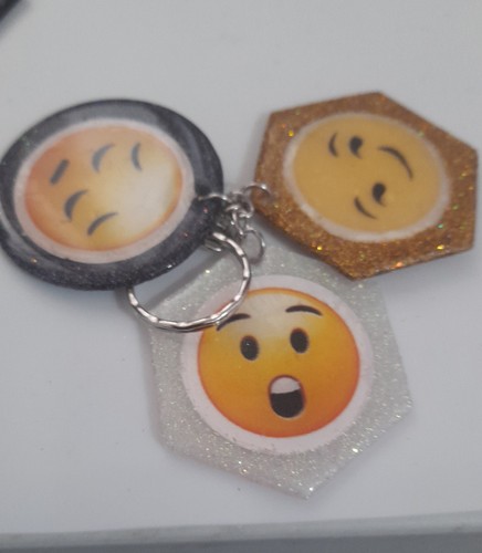 Emoji key chain with - , options