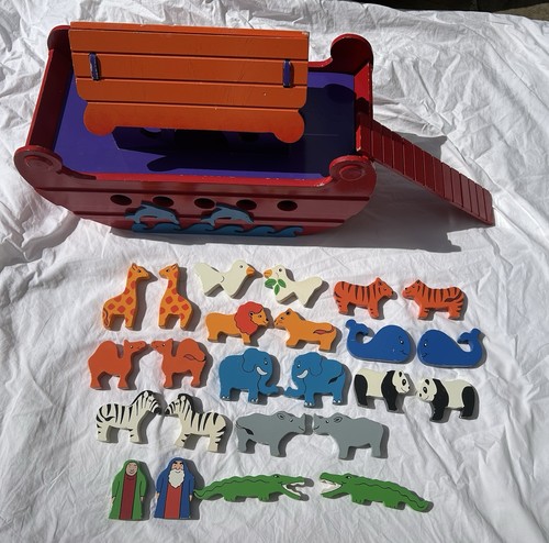 Noah ark wooden play - noah's, set