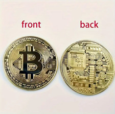 Bitcoin Physical Collectible Coin (BTC) Gold Plated - UK STOCK- FAST Delivery