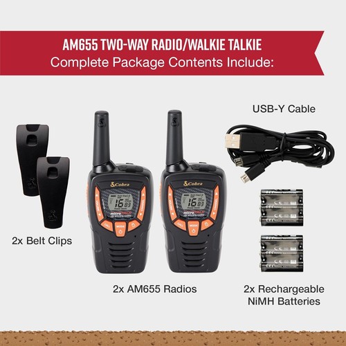 Cobra am655 walkie - talkie, twin