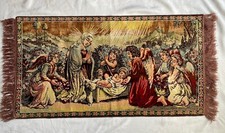 VTG Velvet Nativity Tapestry