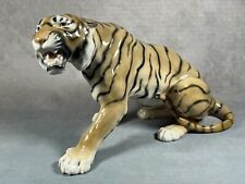c1950's Bing & Grondahl (Denmark) Large Tiger Figurine (#1712) by Lauritz Jensen