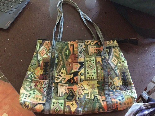 Vintage green tapestry medium - green,