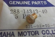 YAMAHA DT50 MX   JT2  JT2MX   TT600  GENUINE NOS MAIN JET (#80) - # 288-14343-40