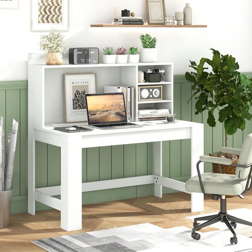 White office computer - computer, desk