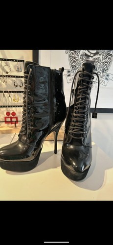 Black carvela lace boots - carvela, up
