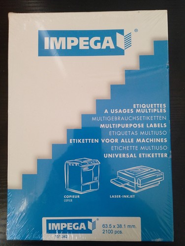 Impega printer copier labels - impega,