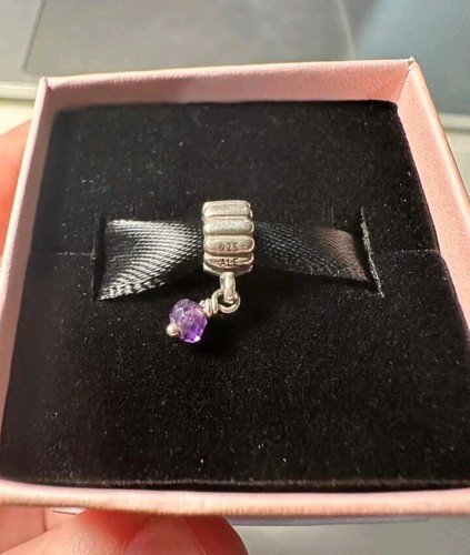 Pandora purple dangle charm - purple,