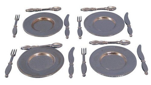 Dolls house plates - dolls, and