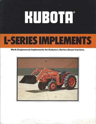 Equipment brochure kubota - equipment,