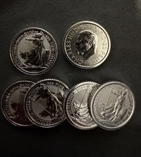 2024 1/10 oz 1/10th Tenth Silver Britannia .999 Fine Coin Free P&P Royal Mint