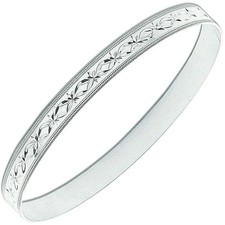 Sterling silver 7mm - 7mm, diamond