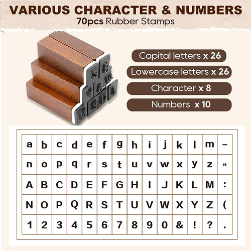 Alphabet stamps for - stamps, clay