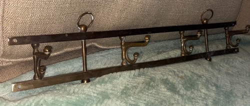 Vintage double hook brass - 4,