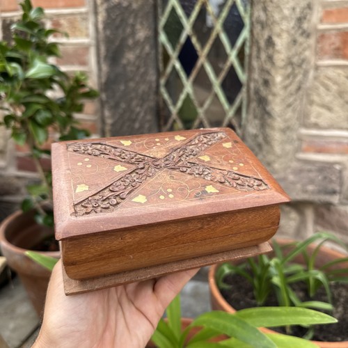 Vintage wooden storage box - vintage,