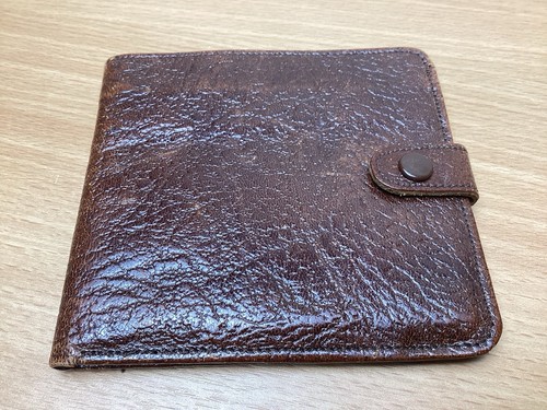 Vintage men leather - leather, folding