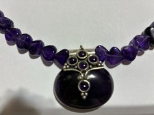 Natural Amythest Cabochon 925