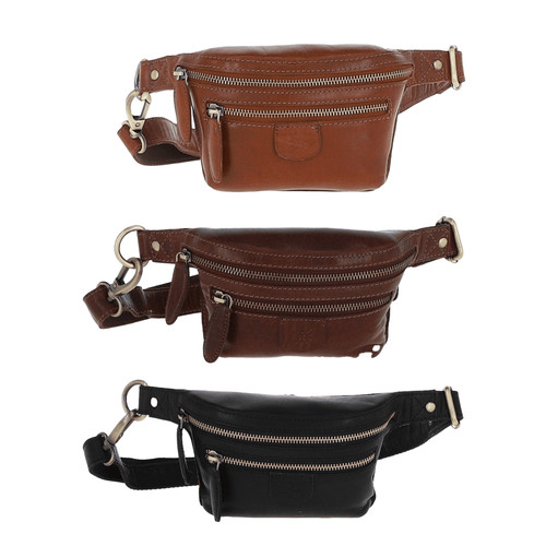 Mens black leather vintage - black,