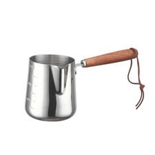 350/600/1000ml Turkish Coffee Pot Stainless Steel with Spout Coffee Maker Cup UK