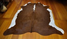 Cowhide -A Beautiful Hereford  Cow Hide Rug