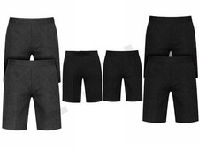2 Pack Boys School Shorts Half