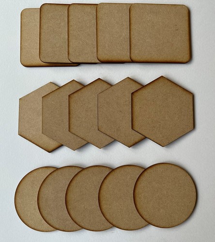 Wooden mdf plain coasters - wooden,
