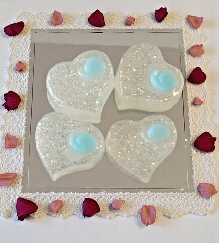 Mini heart soaps handmade - mini,
