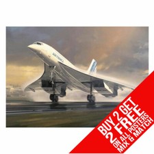 CONCORDE BB3 AIR FRANCE POSTER ART PRINT A4 A3 SIZE BUY 2 GET ANY 2 FREE