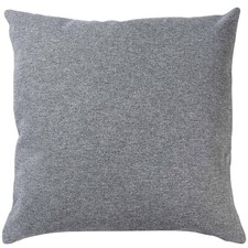 Classic Herringbone Tweed Extra-Large Cushion in Stone Grey. 23x23" XL Cover