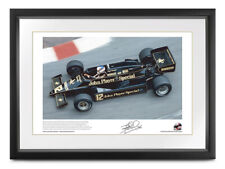 Nigel Mansell signed Lotus lithograph