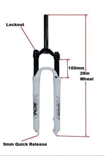 Suntour xcm 100mm - oil, spring