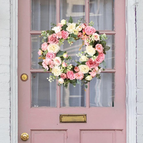 Artificial front door wreath - artificial,