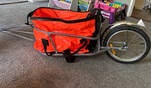 One wheeled tow behind bicycle - one-wheeled, tow-behind