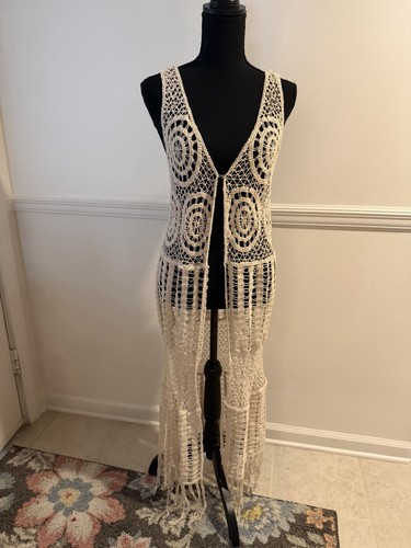 Crochet maxi vest - crochet,
