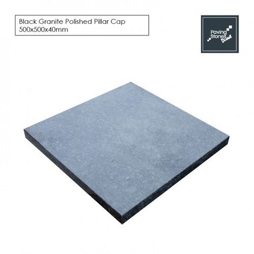 Polished black granite coping - black,
