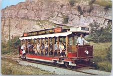 Vintage Postcard Blackpool Fleetwood Tram Crich England Tramway Museum