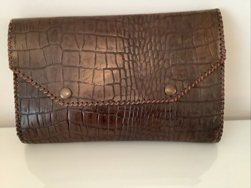 Vintage crocodile skin handbag - vintage,