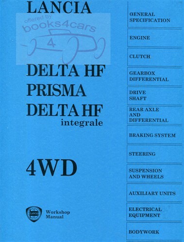 Lancia integrale shop manual - integrale,