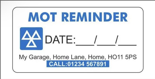 100 mot reminder sticker - reminder,
