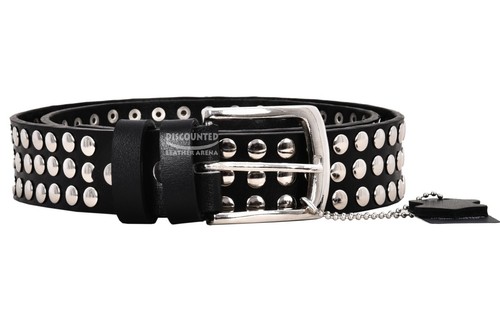 Men leather belts studded - men’s,